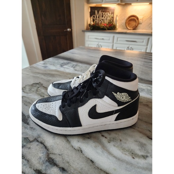 Air Jordan Other - Air Jordan 1 Mid SE Split Homage Black White DR0501 101 Men's Size 9